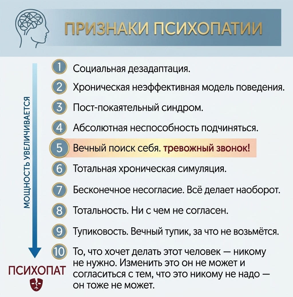 Признаки психопатии Инфографика: Признаки психопатии